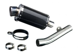 DELKEVIC スリップオンカーボンオーバルマフラー★HONDA CBR600F3 FV-FW 1995-1998 225mm KIT03D6