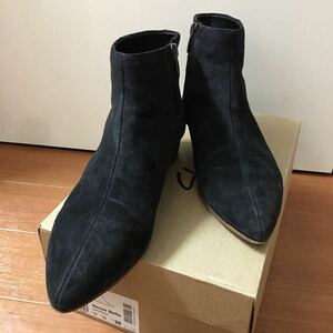 clarks クラークス sense belle センスベル ブラックスエード ショートブーツ 24㎝