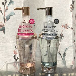 mixim ミクシム ナイトリペア ヘアオイル 2本セット♪ 限定★サクラ 夜桜/ナイトチェリー&ナイトジャスミンの香り