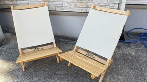 テントファクトリー ローチェア 2個セット 収納袋つき 折りたたみ 木製