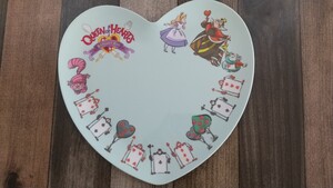 ふしぎの国のアリス ディズニーランド ハート メラミン プレート お皿