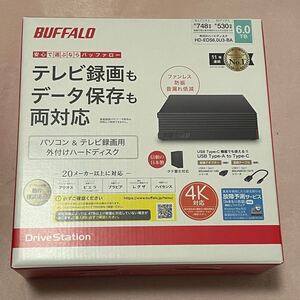 HD-EDS6.0U3-BA バッファロー パソコン&テレビ録画用外付けハードディスク 6.0TB