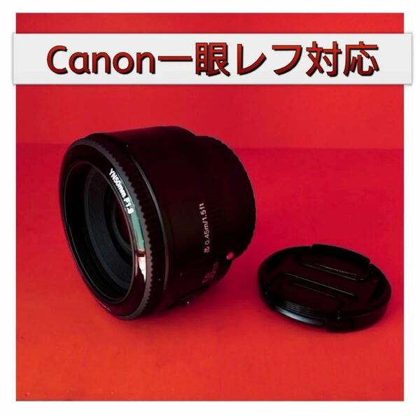 50mm F1.8 単焦点レンズ！Canon一眼レフ対応！サードパーティ製！初めての単焦点レンズ！高画質！オススメ！初心者OK！