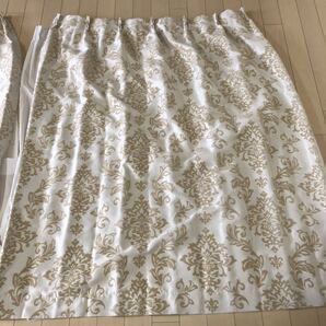 カーテン レースカーテン 居室 ニトリ 一人暮らし 単身者 インテリア ベージュ 花柄