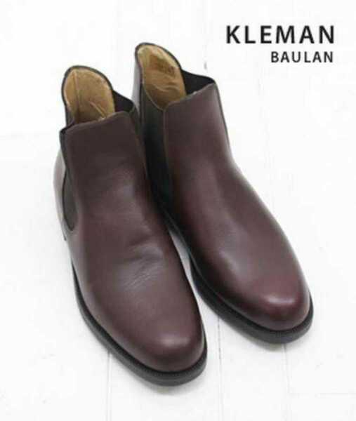 KLEMAN クレマン baulan レザー ブーツ サイズ 41 made in france フランス製 新品 未使用 送料無料 サイドゴアブーツ ダークブラウン 