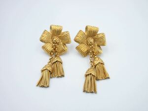 [ unused ] large .. tassel * Sonia Rykiel earrings SONIA RYKIEL Vintage men's lady's E10