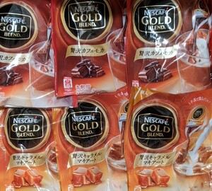 Nestle ネスレ ネスカフェ 贅沢キャラメルマキアート 贅沢カフェモカ 各3袋 6袋セット