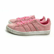 k■【25.5cm】アディダス/adidas CQ2740 CAMPUS STITCH AND TURN W スエードスニーカー/ピンク/LADIES■34【中古】_画像1