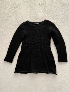tricot COMME des GARCONS black design sweater 90 period Toriko Comme des Garcons autumn winter 