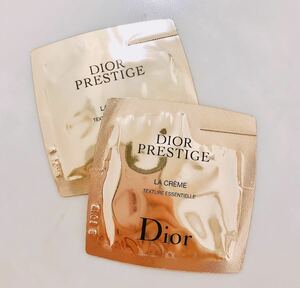 新品★dior ディオール　プレステージ ラ クレーム クリーム★サンプル　2枚セット（2,442円相当）