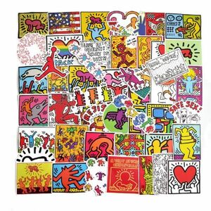 キース・ヘリング Keith Haring サブウェイ・ドローイング 落書き サブウェイ・ドローイング ステッカー５０枚