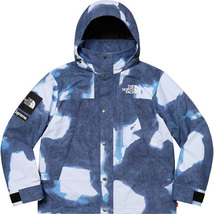 Supreme × The North Face 21FW Week17 Bleached Denim Print Mountain Jacket Indigo Small オンライン マウンテンジャケット 青 Sサイズ_画像1