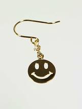 《宝商店》今だけお得！ニコちゃん ピアス/イエローゴールド SMILEY!_画像3