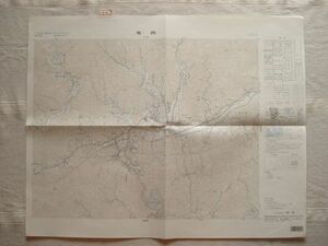 [ map ] have hill 1:25,000 Heisei era 9 year issue / Kochi prefecture . many district Mihara . flat rice field earth ..... railroad . wool line middle . river dam . pieces hill tunnel Shikoku country plot of land ..