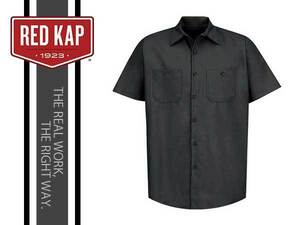 REDKAP(レッドキャップ)ワークシャツ,半袖,ブラック,SP24,サイズM