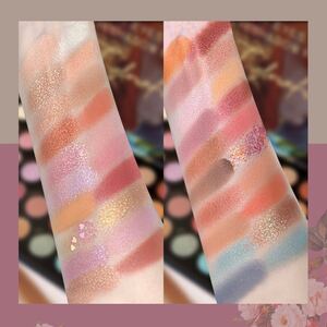 アイシャドウ オレンジ グリーン ピンク ブルー イエベ ブルベ