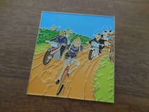 フランス☆古いピンズ 【TINTIN 自転車】レア カナダ 大きなピンバッジ ピンバッチ PINS タンタン_画像2