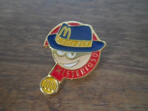 フランス☆古いピンズ 【McDonald's MISTERIOSO】レア カナダ ピンバッジ ピンバッチ PINS マクドナルド 