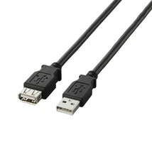 ◆送料無料◆延長用 USBケーブル Aオス-Aメス 1m USB2.0 ★高速データ転送に対応★金メッキピン／二重シールドケーブル採用　TB-E10BK_画像2