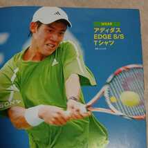 【2008 used】アディダス 錦織圭 EDGE テニスシャツ〈O〉US OPEN/全米オープン ベスト16/修造チャレンジ/岡村隆史/_画像10