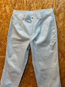  мужской брюки LACOSTE Lacoste casual голубой вода слаксы tuck Golf FD364TC/ W31