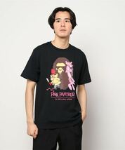 新品★BAPE X PINK PANTHER APE HEAD TEE M★2XL ブラック　エイプ　ピンクパンサー　コラボ　半袖Ｔシャツ　_画像1