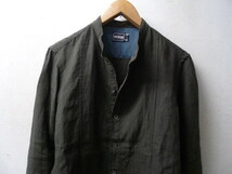 ◆LOST CONTROL ロストコントロール 21ss LINEN BAND COLLAR SH 　バンドカラー　リネンシャツ 　サイズ1 美品 定価26400円_画像4