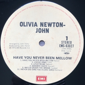 ジャンク品 盤のみ出品 Olivia Newton-John LPレコード そよ風の誘惑 Have You Never Been Mellow 名盤 国内盤