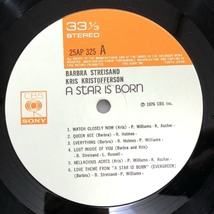 美盤 サントラ Original Soundtrack 1976年 LPレコード スター誕生 A Star Is Born 名盤 国内盤 Movie バーブラ・ストライザンド_画像7