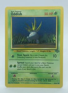 ポケモンカードゲーム　ポケモン　ポケットモンスター　英語版・海外　#8 Oddish 58/64 ● 1999年