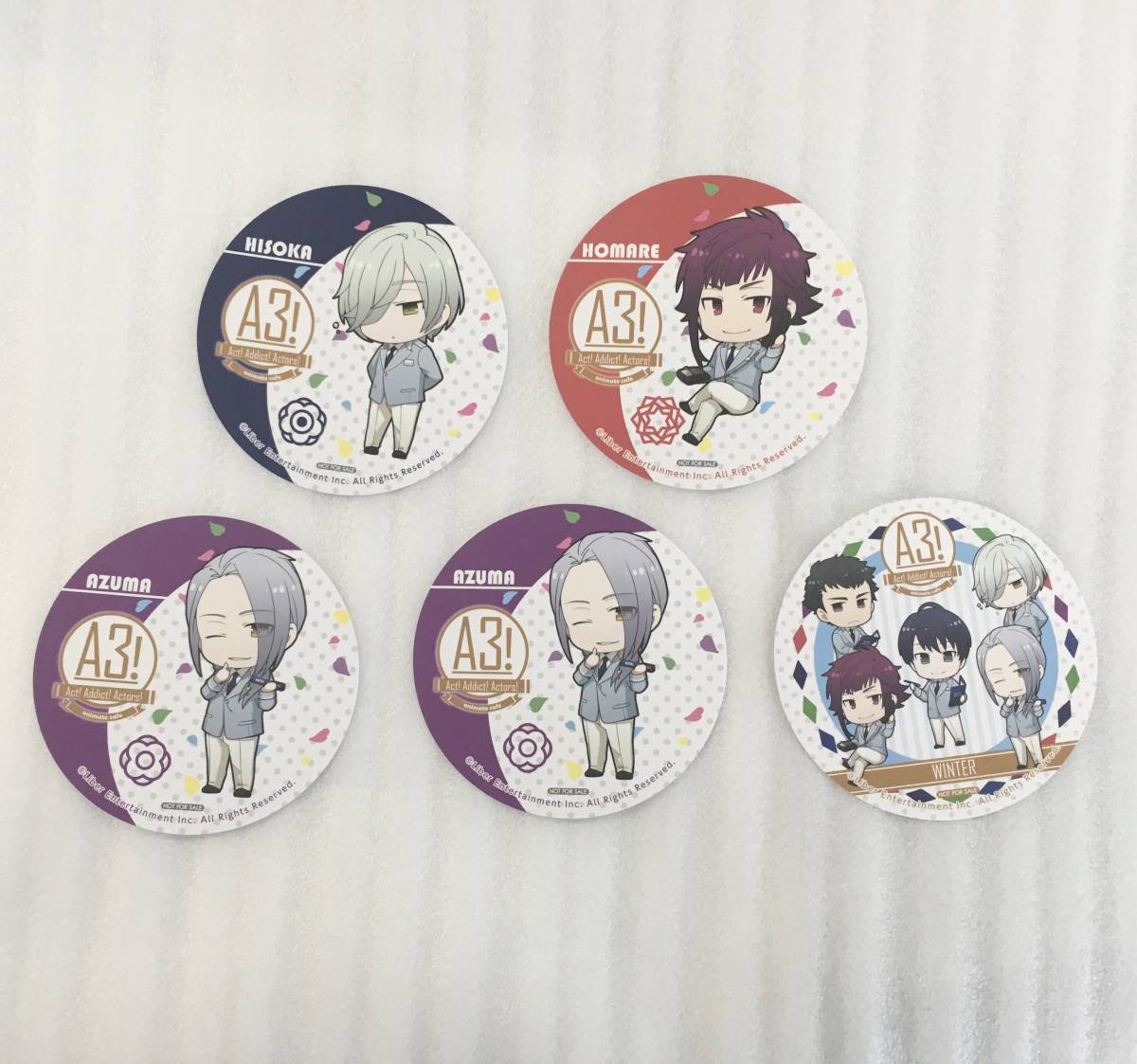 総合福袋 A3 密 冬組 缶バッジカバー アニメイト エースリー キャラクターグッズ
