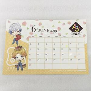 ☆非売品☆A3! アニメイトカフェ カレンダーカード いちご狩り ver. 皇天馬 斑鳩三角 6月 エースリー ノベルティ アニカフェ 特典