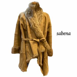 【sabena】 毛皮 ハーフコート リアルムートンコート　ムートンコート　ファーコート　毛皮コート