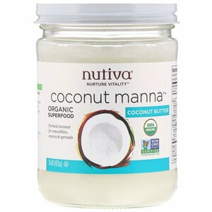 【送料無料】Nutiva - 有機ココナッツ バター　425g （15ポンド）　