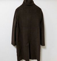 MaxMara マックスマーラ 15万程 ヴァージンウール コート 40 こげ茶色 レディース 美品 定価150,000円程 送料無料_画像3