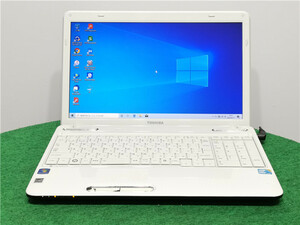 中古/15型/ノートPC/Windows10/新品SSD256/4GB/i5-M480/TOSHIBA　T350/46BW　 新品無線マウス　office2019搭載