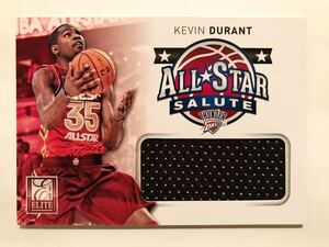 Super Rare 初期 All-star Jumbo Jersey 12 Panini Elite Kevin Durant ケビン・デュラント NBA 実使用 ユニフォーム ネッツ Nets バスケ