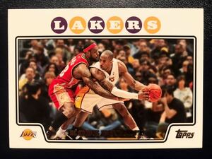 SSSP 2008 Topps Kobe Bryant vs LeBron James Panini NBA Iconic Card レブロン・ジェームズ コービー・ブライアント バスケ