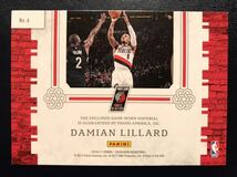 SSP/25 Patch 16 Panini Damian Lillard デイミアン・リラード NBA ユニフォーム ジャージ Blazers ブレイザーズ オリンピック 来日 バスケ_画像2