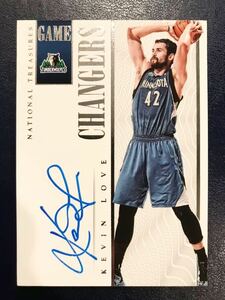 最高級直書/60 Auto 初期 2013 国宝 Panini Kevin Love ケビン・ラブ 直筆 サイン NBA バスケ T-wolves ユニフォーム キャブス Cavs 絶好調