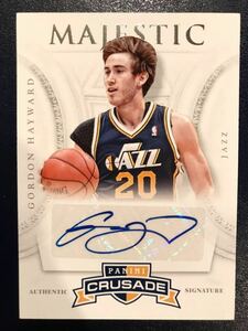 初期 Auto 12-13 Panini Gordon Hayward ゴードン・ヘイワード 直筆 サイン NBA ユニフォーム Jazz Hornets ホーネッツ バスケ