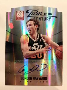 初期/199 Die-cut Auto 12-13 Panini Gordon Hayward ゴードン・ヘイワード 直筆 サイン NBA ユニフォーム Jazz Hornets ホーネッツ バスケ