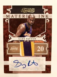 最高級版金/10 Gold Patch Auto 10-11 Panini Timeless Treasures Gary Payton ゲイリー・ペイトン NBA 直筆 サイン Lakers レイカーズ