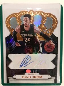 高騰中 RC Auto 17-18 Panini Crown Dillon Brooks NBA ルーキー サイン グリズリーズ ディロン・ブルックス バスケ 大活躍 FIBA カナダ