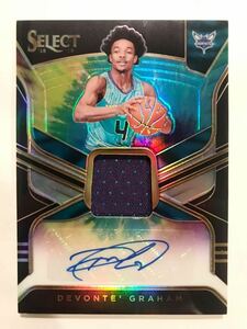 Tie Dye Prizm RPA/25 RC Patch Auto 18-19 Panini Select Devonte' Graham デヴォンテ・グラハム ルーキー サイン NBA Pelicans バスケ