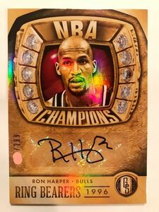 初期最高級版/299 優勝 Auto 13 Panini GS Ron Harper ロン・ハーパー NBA 直筆 サイン バスケ 5回優勝 Bulls シカゴ ブルズ 3連覇