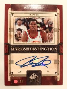 SSP/50 Auto 06 Upper Deck Joe Johnson ジョー・ジョンソン NBA 直筆 サイン Panini Hawks ホークス ユニフォーム バスケ Buzzer Beater