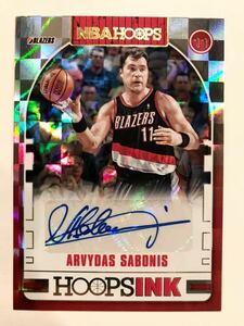 SSP HOF Auto 18-19 Panini Arvydas Sabonis アルヴィーダス・サボニス NBA 直筆 サイン Blazers ブレイザーズ ユニフォーム バスケ Legend