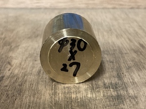 Φ30×27mm □ 真鍮丸棒 C3604 カドミレス 黄銅 金属材料 端材 残材 DIY ハンドメイド