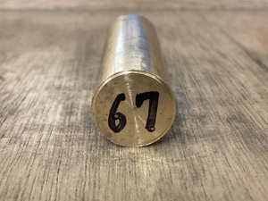Φ21×67mm □ 真鍮丸棒 C3604 カドミレス 黄銅 金属材料 端材 残材 DIY ハンドメイド